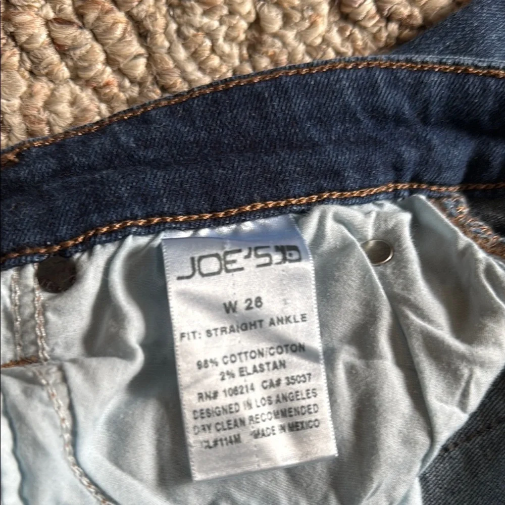 Straight Ankle Joe's Jeans Classic Blue Denim. Vintage Reserve - Picture 4 of 8